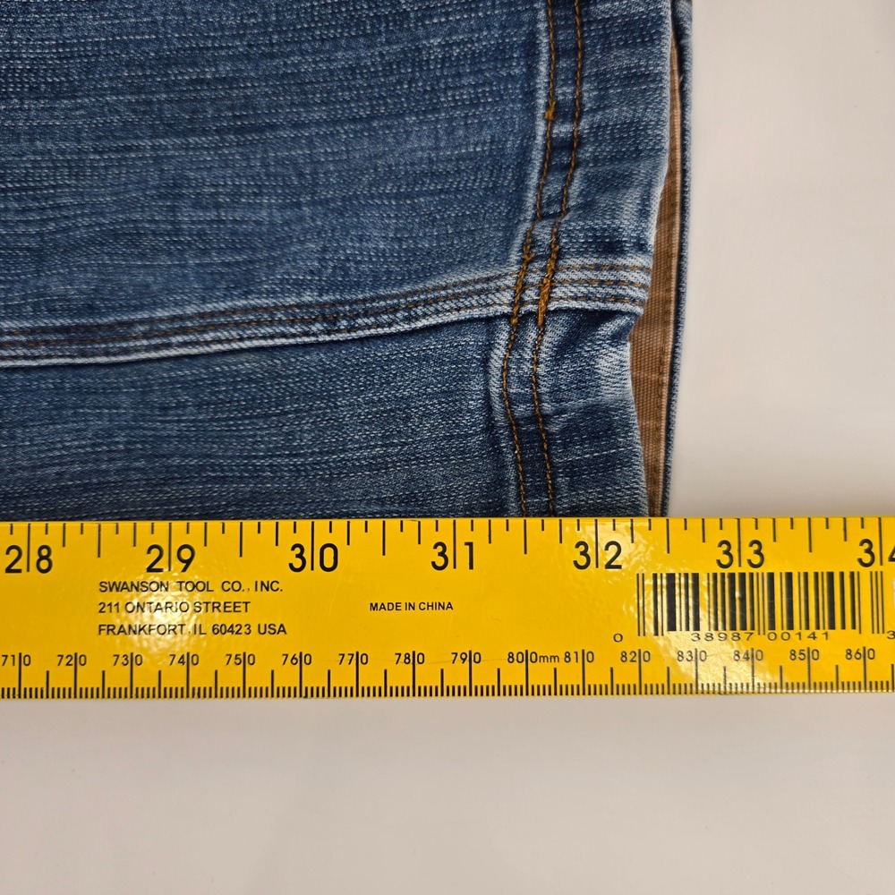 Duluth Trading Co Carpenter Jeans Mens Ballroom Double Flex Blue 36x34 - Picture 10 of 12